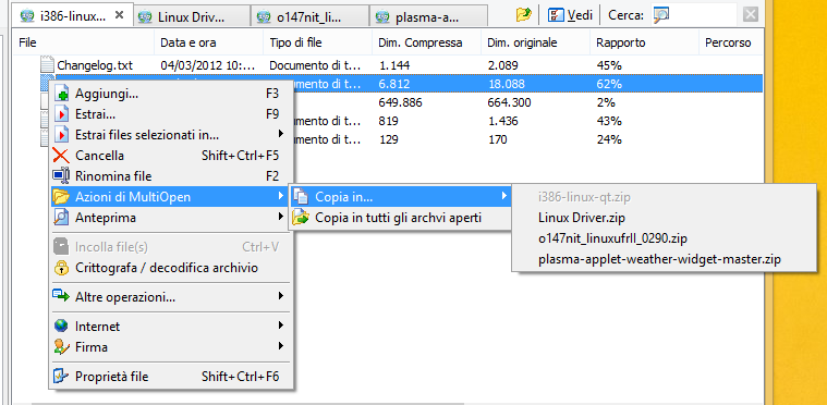 MultiOpen can open multiple archives at once and let them interoperate.