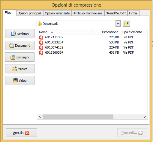 Add files and folder in an easy way to your archive.
