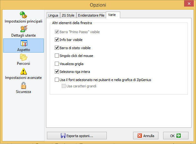 More customizations for the ZipGenius user interface,
